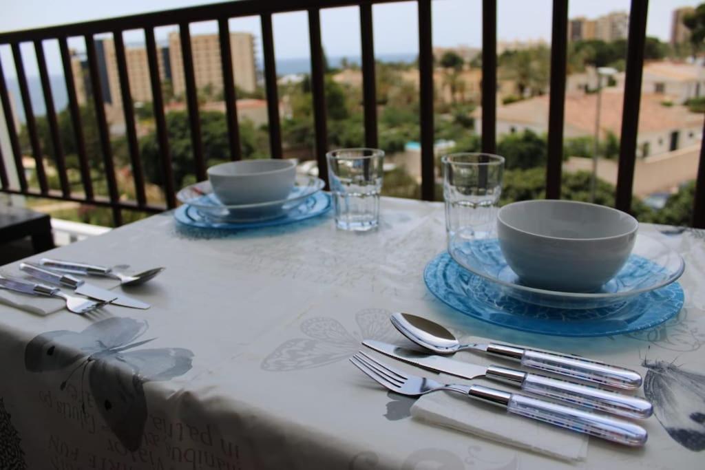 Apartamento Vista Al Mar Piscina Playa 3 Min Aguadulce  Luaran gambar